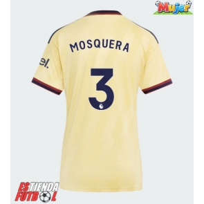 Arsenal Cristhian Mosquera #3 Tercera Equipación Mujer 2026-27 Manga Corta